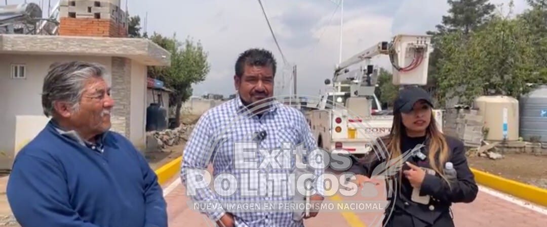 Contla avanza con obras de calidad: Ivonne Roldán supervisa trabajos en la Sección Sexta